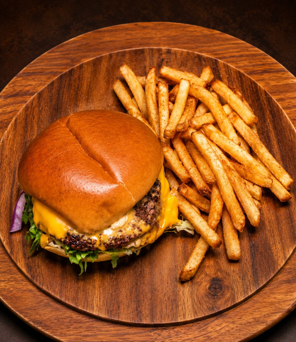 Classic Cheese Burger.